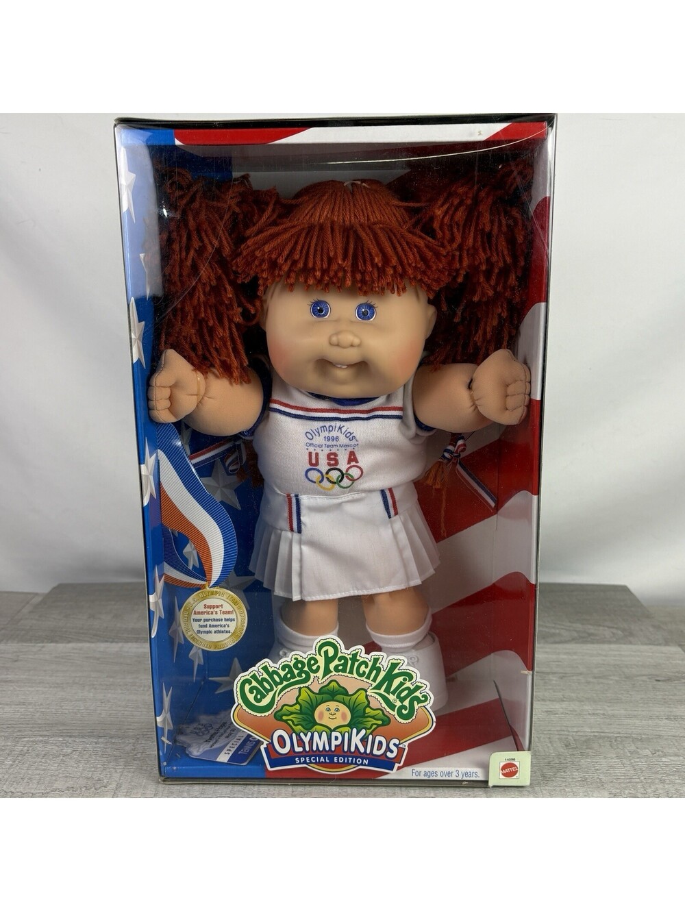 Cabbage Patch Kids OlympiKids 1996 Tennis Yvette Hope Doll Mattel 14598 In Box